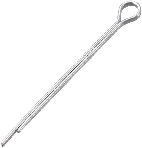 uxcell Split Cotter Pin - 5/64 inch x 1 3/16 inch (2mm x 30mm) Carbon Steel 2-Prongs Silver Tone Fastener Clip Key 150Pcs in Saudi Arabia