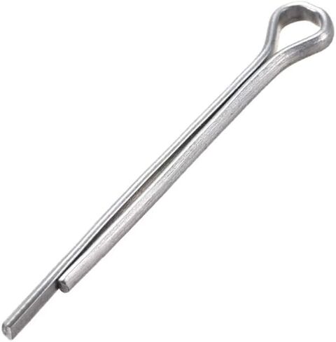 uxcell Split Cotter Pin - 5/64 inch x 1 3/16 inch (2mm x 30mm) Carbon Steel 2-Prongs Silver Tone Fastener Clip Key 150Pcs in Saudi Arabia