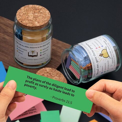 Qunrwe Religious Gifts for Women Men,Bible Verse Jar,Bible Study Scripture Prayer Cards Hope Jar,Faith Based Church Christian Gift,Embark on a Journey of Spiritual Growth and Interpersonal Connection in Saudi Arabia