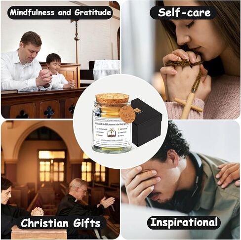Qunrwe Religious Gifts for Women Men,Bible Verse Jar,Bible Study Scripture Prayer Cards Hope Jar,Faith Based Church Christian Gift,Embark on a Journey of Spiritual Growth and Interpersonal Connection in Saudi Arabia