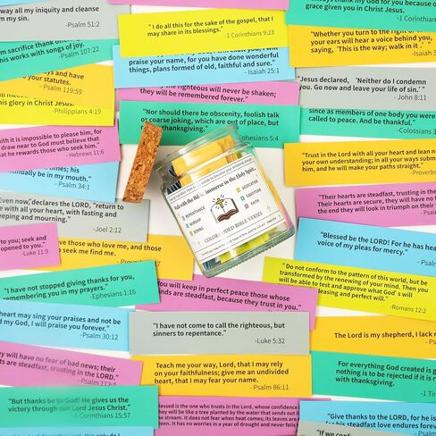 Qunrwe Religious Gifts for Women Men,Bible Verse Jar,Bible Study Scripture Prayer Cards Hope Jar,Faith Based Church Christian Gift,Embark on a Journey of Spiritual Growth and Interpersonal Connection in Saudi Arabia