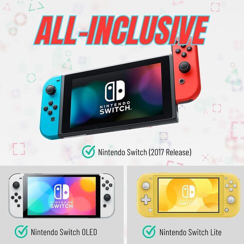 طقم إصلاح استبدال عصا التحكم TNP Switch - عصا التحكم عالية الجودة واستبدال وحدة تحكم Joycons لجهاز Nintendo Switch/Lite مع مجموعة أدوات الإصلاح in Saudi Arabia