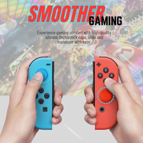 طقم إصلاح استبدال عصا التحكم TNP Switch - عصا التحكم عالية الجودة واستبدال وحدة تحكم Joycons لجهاز Nintendo Switch/Lite مع مجموعة أدوات الإصلاح in Saudi Arabia