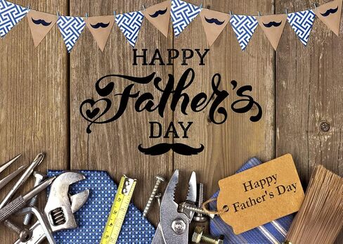 LTLYH 7x5ft Father's Day Photography Backdrop Father's Day I Iove Dad Decoration Backdrop Father's Day Party Decor Father's Day Banner Backdrops for Photography 145 in Kuwait