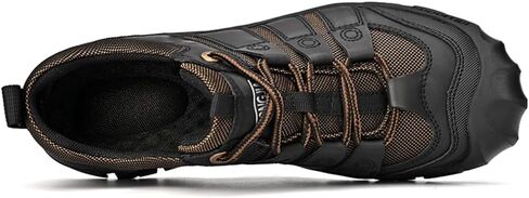 YONGJIA Men's Hiking Casual Low Height Leather Outdoor Comfortable Breathable Non-Slip Trailing Trekking Walking Climbing Work Shoes in Saudi Arabia