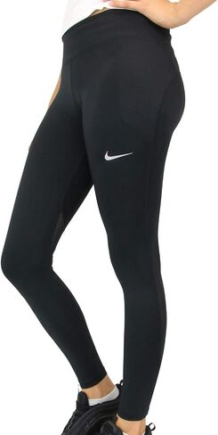 Nike Womens Fast High-Waist Running Leggings Black AT3103-010-Size Medium in Saudi Arabia