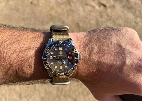 STEELDIVE Men's Automatic Watch NH35 Movement SD1957 Sapphire Luminous Sea Ghost NTTD 300M Dive Watches in Saudi Arabia