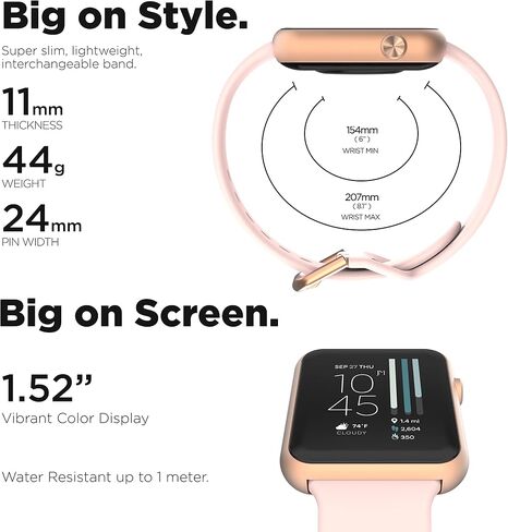 iTouch Air 4 Smartwatch Jillian Michaels Edition with 90 Days Membership to her Fitness App - Heart Rate, Activity and Calories Tracker, Notifications, 100+ Sports Modes, 13 Workout Metrics Points in Saudi Arabia