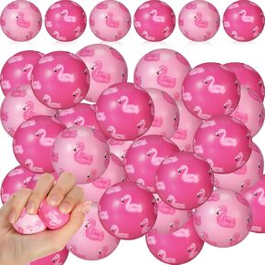 Liliful Flamingo Stress Ball Summer Hawaii Stress Toys Flamingo Ball Pink Balls Sensory Stress Relief Toys Hawaii Party Favors Bag Filler Stocking Stuffers Gift Boys Girls(60 Pcs, Flamingo) in Kuwait