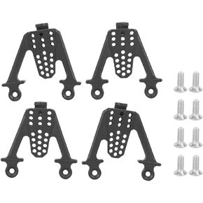 RC Car Shock Tower, Metal Adjustable Shock Damper Towers Mount Multihole Accessory for SCX10 1/10 RC Car(Black) Scx10 Shock Mounts Scx10 Ii Shock Towers