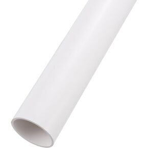 5/8" x 0.8" PVC Pipe 26" Plastic Rigid Tubing Round High Impact Drain Pipe, [for Greenhouse Garden Home HVAC Plumbing] - 16x20mm / Light Grey