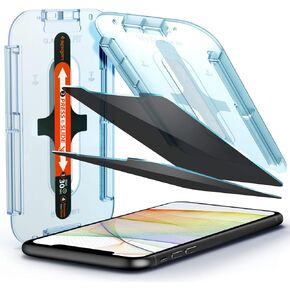 Spigen Tempered Glass Screen Protector [GlasTR EZ FIT] designed for iPhone 11 / iPhone XR [2Pack] - Privacy