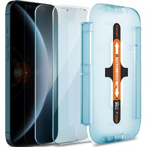 Spigen Tempered Glass Screen Protector [GlasTR EZ FIT] Designed for iPhone 12 Pro Max - Sensor Protection / 2 Pack