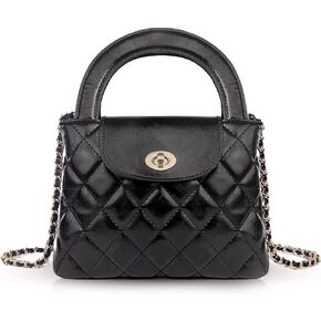 Quilted Crossbody Tote Bags for Women Small Top Handle Purse Trendy Designer Handbag Satchel Tote Shoulder Bag