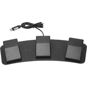 USB Foot Pedal PC Triple Foot Switch, PC USB Triple Foot Switch Pedal HID, 3 Three Key Footswitch Program Customized Computer Keyboard Mouse for Playing Games