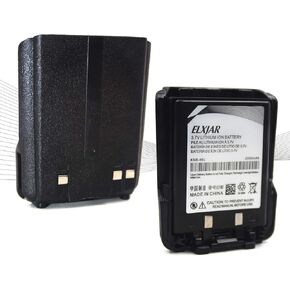 elxjar (2-Pack) 3.7V 2000mAh KNB-46L Li-ion Battery for Kenwood TK-3230 TK3230 TK-3238 TK-3400 Portable Two Way Radio