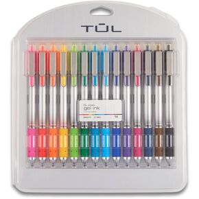 TUL® GL Series Retractable Gel Pens, Medium Point, 0.7 mm, Assorted Barrel Colors, Assorted Candy Ink Colors, Pack of 14 Pens