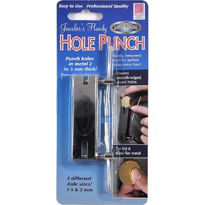 Bead Buddy Professional Quality Hole Punch-Punch Holes in Metal 2mm to 3mm Thick-Heavy Duty Multi-Size Hole Puncher Tool for Belts, Watch Bands, Plastic, Fabric Leather and Wood