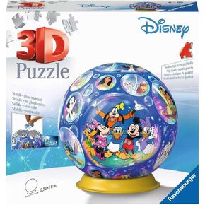 Ravensburger 3D Puzzle 11561 Puzzle Ball Disney Characters 72 Pieces Puzzle Ball for Disney Fans from 6 Years