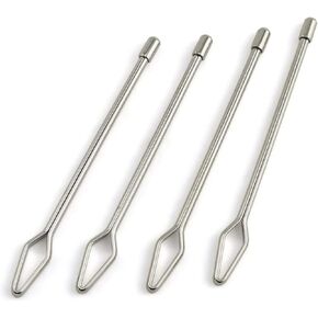 PZRT 4-Pack Easy Pull Stainless Steel Bodkin for Threading of Ribbon and Elastic Tape