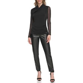Calvin Klein Women's Wrap Knit Long Sleeve