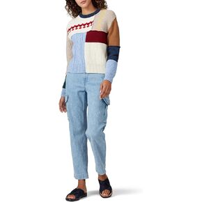 ALEXACHUNG Rent The Runway Pre-Loved Wool Patchwork Sweater