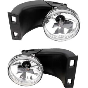 BRTEC Fog Lights for 1994 1995 1996 1997 1998 1999 2000 2001 for Dodge Ram 1500 & for Dodge Ram 3500; 1994-2002 for Dodge Ram 2500 Smoke Fog lights 881 12V 27W Halogen Lamp