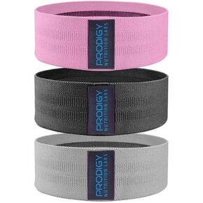 3 Fabric Booty Exercise Bands for Women & Men - Hip, Glute & Thigh Resistance Bands with Carry Bag