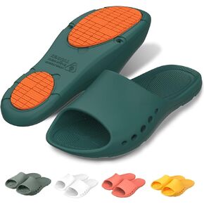 KENROLL Non Slip Shower Shoes for Maternity and Elderly People's, Comfy Womens Slides for Women and Men, Summer Bath Slippers