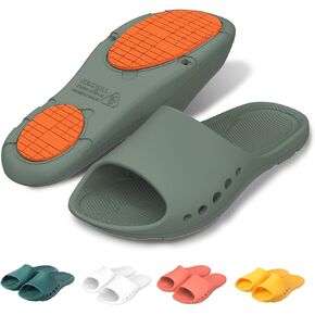 KENROLL Non Slip Shower Shoes for Maternity and Elderly People's, Comfy Womens Slides for Women and Men, Summer Bath Slippers