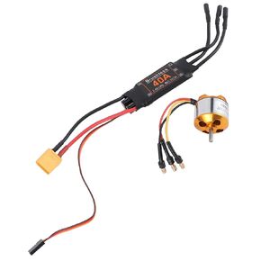 Keenso 1000KV Brushless Motor, 2212 RC Motor 40A 2-4S Brushless ESC Set Accessories for RC Drone Helicopter FPV Model Aero Parts Aero Accessories