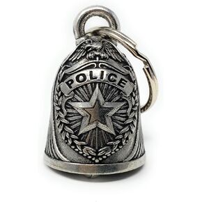 Bravo Bells Police Bell - Biker Bell Accessory or Key Chain for Good Luck on the Road
