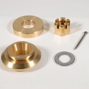 6E5-45987-01 Outboard Upgrade Propeller Installation Hardware Tools Kit Fits for Yamaha Outboard 150-300 HP, Includes Thrust Washer, Spacer, Washer, Nut and Cotter Pin