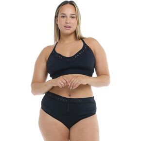 Body Glove Women's Ruth Plus Fixed Triangle Bikini Top Swimsuit with Adjustable Tie Back Detail, Available in Sizes 1x,2X,3X