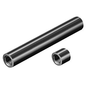 MECCANIXITY 5Pcs M3 x 70mm and 10pcs M3x5mm Round Aluminum Column Alloy Standoff Spacer Stud Fastener for Quadcopter Black
