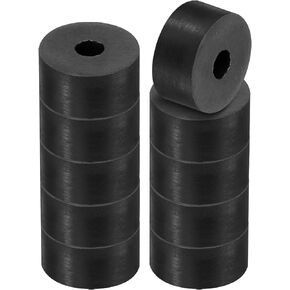 PATIKIL Multi Purpose Rubber Spacer, 20 Pcs 1"OD 0.26"ID 0.4"Thickness Neoprene Round Anti-Vibration Isolation Pads Isolator Rubber Bushings Spacer Washer for HVAC Bolts Car Accessories