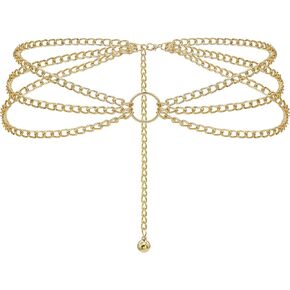 Adjustable Multi-Layer Waist Chain Belt for Women - Stylish and Versatile Accessory
