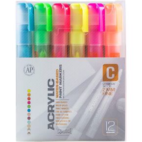 Montana Cans Fine Acrylic Marker Set, 2mm, Multicolor