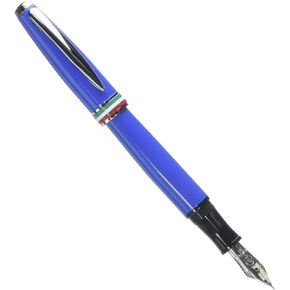 MONTEVERDE USA Aldo Domani Italia Fountain Pen (Exotic Blue) - Fine - Luxury Pen for Men & Women, Office, Business, School, Gift