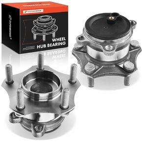 A-Premium 2 x Rear Wheel Bearing and Hub Assembly with 5-Lug Compatible with Mazda 3 2014 2015 2016 2017 2018