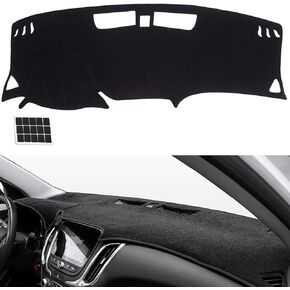 Dashboard Cover Fit for 2018-2023 Chevrolet Equinox Flannel Nonslip Car Dash Board Mat Sunshade No-Glare and Slip Pad Carpet Sunshield Protector (Not Fit w/HUD Models)