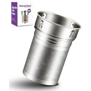 30oz Stainless Steel Portable Alkaline Filter Water Bottle, Creates Up to 9+ Ph of Quality Water, Sports Travel Water Bottle, Removes Water Impurities