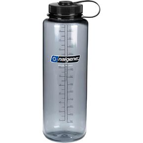 Sustain Tritan Wide Mouth Water Bottle, Silo 48 Oz, Gray with Black Lid - 48-Ounce Silo Tritan Wide Mouth Water Bottle, (Gray with Black Cap) in Saudi Arabia