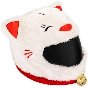 Helmet Cover for Motorcycle Helmet, Fun Rides and Gifts (Cover Only. Helmet Not Included) - Lucky Cat