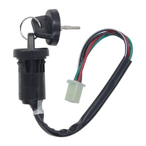 4 Wires Ignition Switch Key with Cap Fit for 50cc 70cc 90cc 110cc 125cc 150cc 200cc 250cc TaoTao SUNL ATV Dirt Bike.