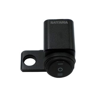 RAYANA 12V Motorcycle 10mm Mirror Mount Switch Motorbike Headlight Hazard Brake Fog Lights ON-Off-ON Waterproof Switch Toggle Switch (Color : Left)