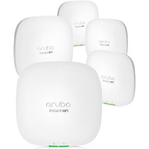 HPE Networking Instant On Access Point AP22 2x2 WiFi 6 Indoor Wireless Access Point (5 Pack) | Long Range, Secure, Smart Mesh Support | Power Source Not Included | US Model (R4W01A-5PACK) in Saudi Arabia