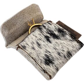 Wedding Ring Case Handmade from Full Grain Leather, Engagement Pouch, Bride & Groom Jewelry Storage, Marriage Travel, Ring Bearer, Proposal Ring Holder - Furry in Kuwait