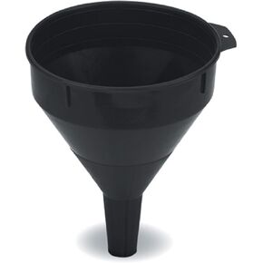 Lumax LX-1606 Black 2 Quart/4 Pint Plastic Funnel. Rigid, Corrosion Resistant, All-Purpose Funnel. Durable, Oil Resistant Plastic Construction. 2 Quart (19 Liter) Capacity.