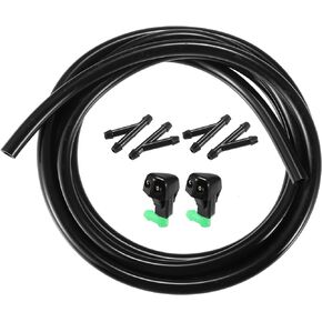 ACROPIX Windshield Wiper Washer Nozzle Spray Jet Fit for Honda Accord - Pack of 7 Black